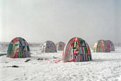 Antarctic Village — No Borders, 2007, ephemeral installation in Antarctica