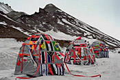Antarctic Village — No Borders, 2007, ephemeral installation in Antarctica